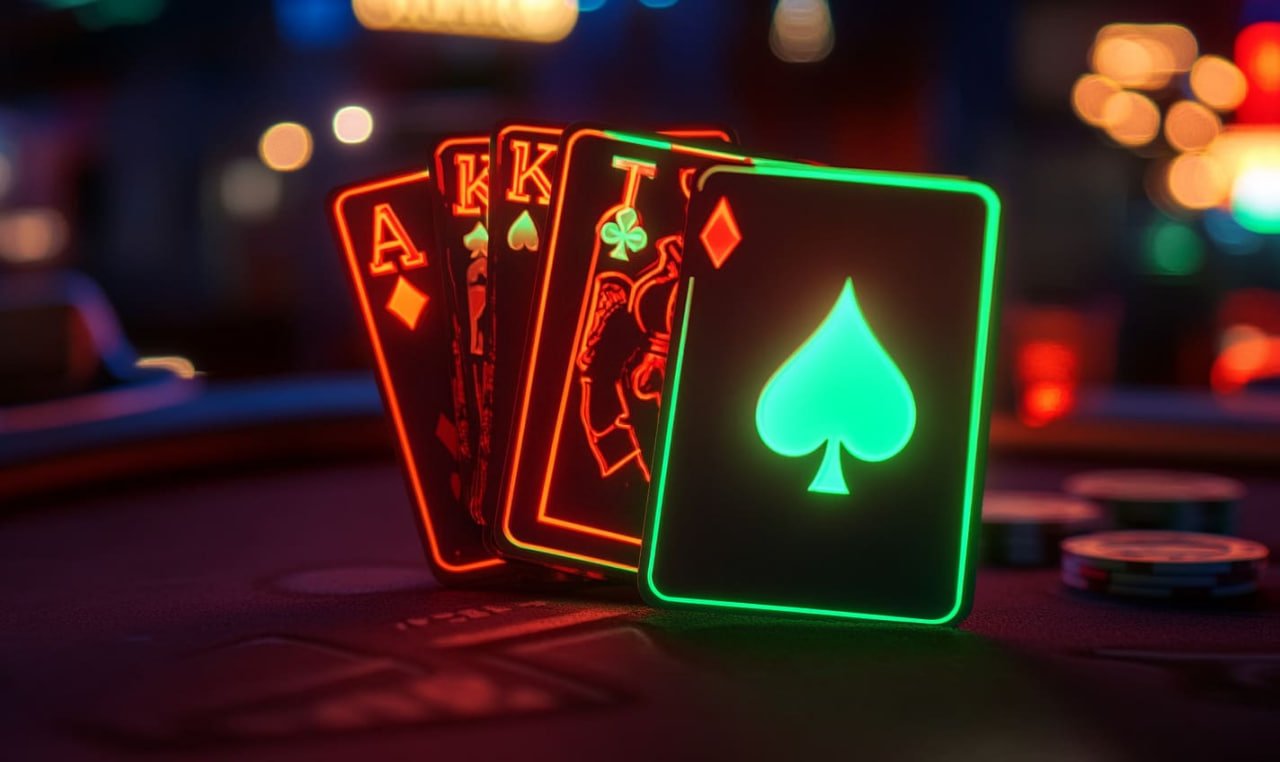 အရောင်စုံ Slot Machine Reels လည်နေသော ကာစီနို ဖျော်ဖြေရေးပုံ